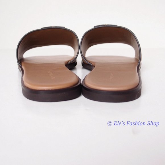 ❤️ NIB Tory Burch Ines Slide Leather Sandal Almond Flour 6.5 7 8 8.5 9 9.5 10 - Picture 11 of 16